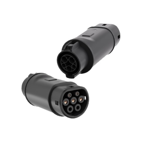 Type 1 to Type 2 Electric Vehicle Connector with Safety Certifications Type 1 to Type 2 Electric Vehicle Connector with Safety Certifications